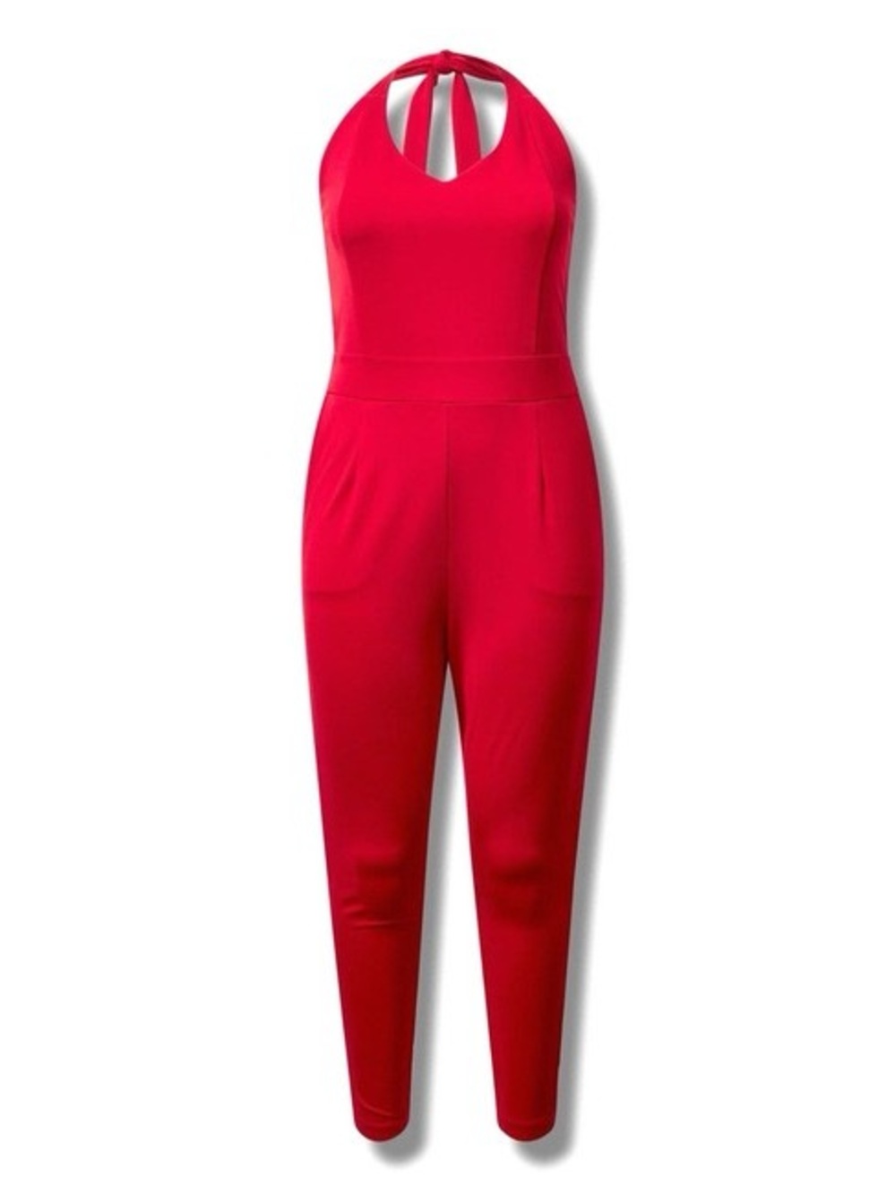 Torrid Red Halter-Neck Jumpsuit Marilyn Monroe Series